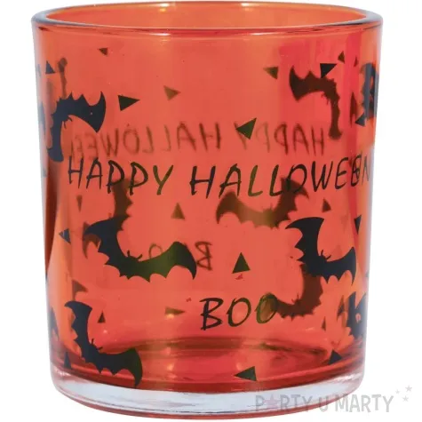 szklanki happy halloween duchy i nietoperze pomaranczowy guirca 2 szt