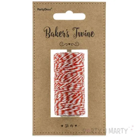 sznurek bakers twine czerwony 50 m