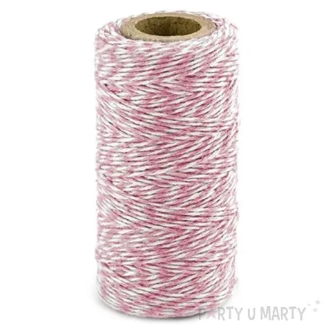 sznurek bakers twine rozowy 50 m
