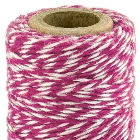 sznurek bakers twine rozowy ciemny 50 m