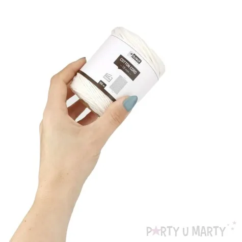 sznurek bawelniany 1 8 mm bialy aliga 100 m