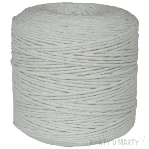 sznurek bawelniany 2 mm bialy aliga 300 m