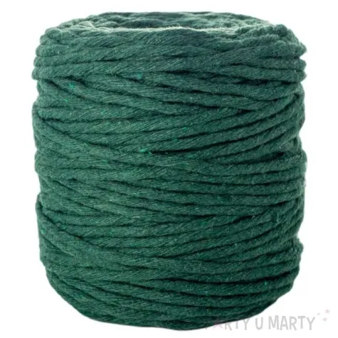 sznurek bawelniany 5 mm zielony aliga 100 m