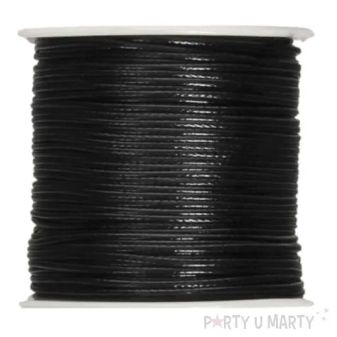 sznurek bawelniany woskowany czarny brewis 25 m