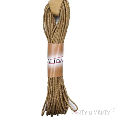 sznurek jutowy brazowy aliga 10m