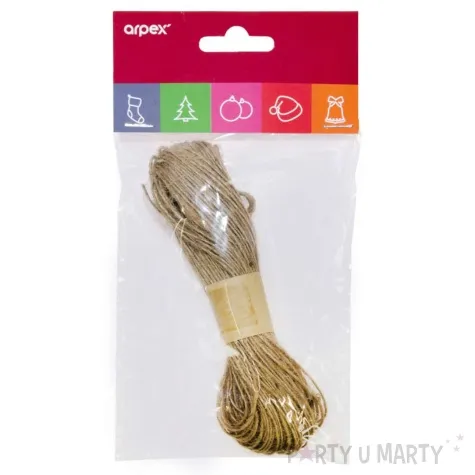 sznurek jutowy classic naturalny arpex 300 cm