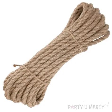 sznurek jutowy lina naturalny leviatan 10 mm 10 m