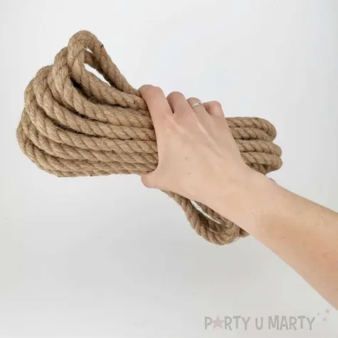 sznurek jutowy lina naturalny leviatan 12 mm 10 m