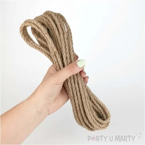 sznurek jutowy lina naturalny leviatan 6 mm 10 m