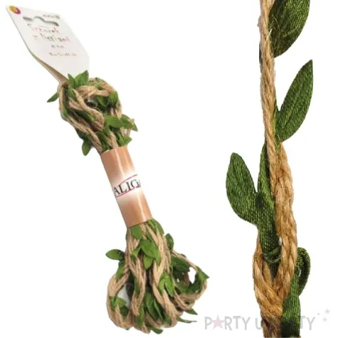 sznurek jutowy z listkami classic aliga 3 m