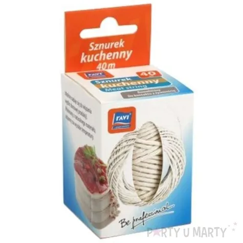sznurek kuchenny metry bialy ravi 40 metrow