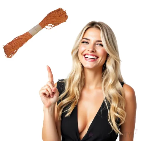 sznurek papierowy pomaranczowy czakos 30 m