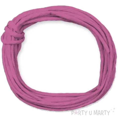 sznurek papierowy rozowy ciemny titanum 5 m