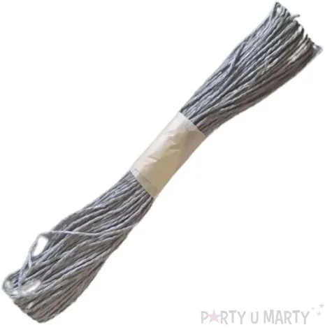 sznurek papierowy szary czakos 30 m