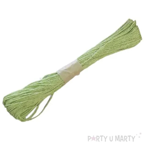 sznurek papierowy zielony jasny czakos 30 m