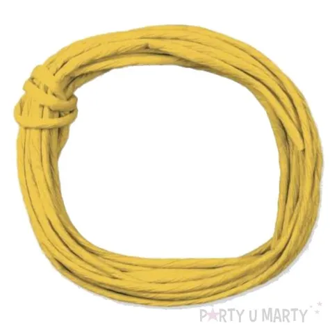 sznurek papierowy zolty ciemny titanum 5 m