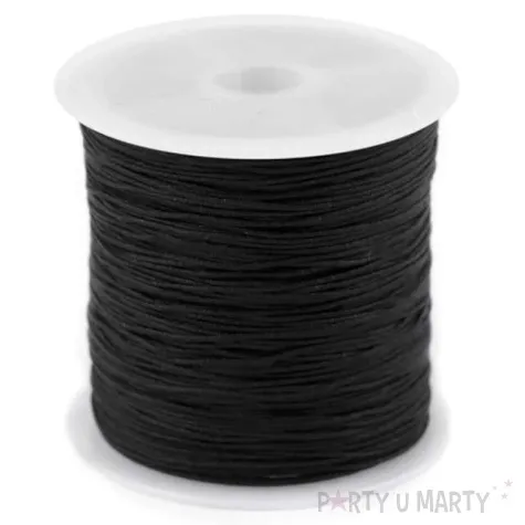 sznurek poliestrowy czarny stoklasa 25 m
