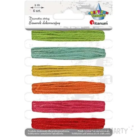 sznurek wloczka mix jesienny abino 2 m 6 szt