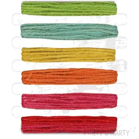 sznurek wloczka mix jesienny abino 2 m 6 szt