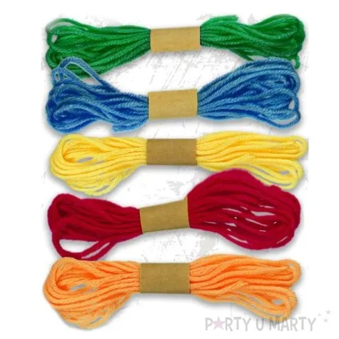 sznurek wloczka mix titanum 4 m 5 szt