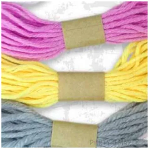 sznurek wloczka pastelowa mix titanum 4 m 5 szt