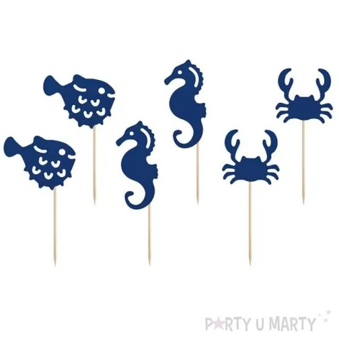 szpilki drewniane ahoy partydeco 13 cm 6 szt