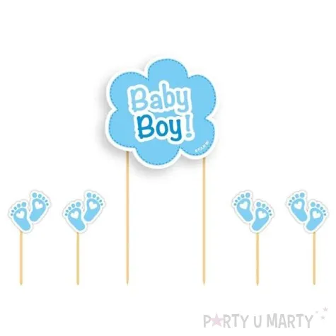 szpilki drewniane baby boy folat 5 szt