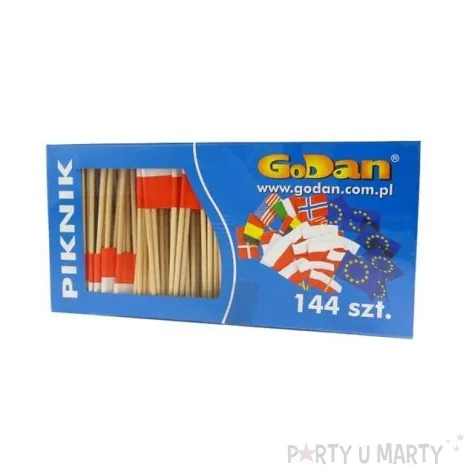 szpilki drewniane flaga pl 6 8 cm 144 szt