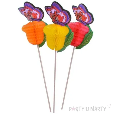 szpilki drewniane motylki mix arpex 50 szt