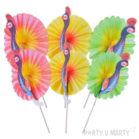 szpilki drewniane paw kolorowy mix arpex 6 szt