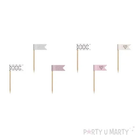 szpilki drewniane sweets 7 cm 6 szt