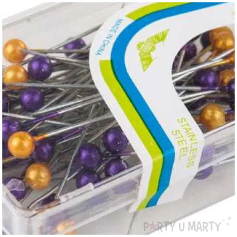 szpilki perelki 35 mm fioletowe zolte czakos 80 szt