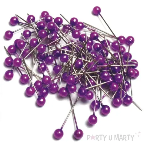 szpilki perelki fioletowe 22 mm aliga 100 szt