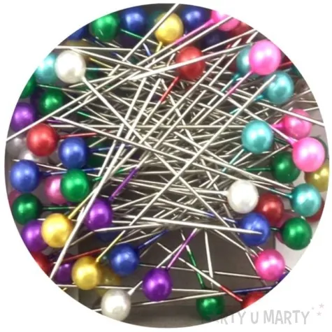 szpilki perelki kolorowe mix czakos 100 szt