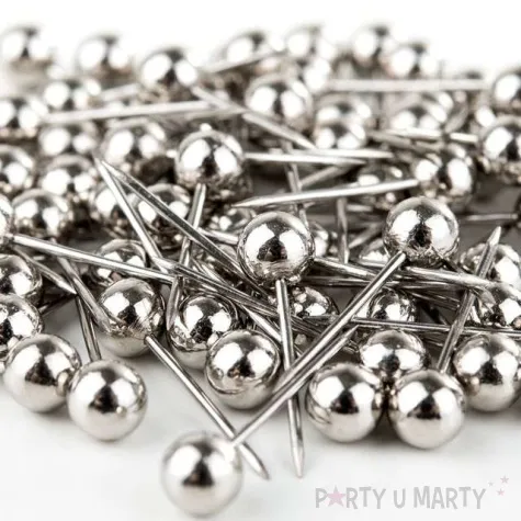 szpilki perelki srebrne 15 mm czakos 75 szt