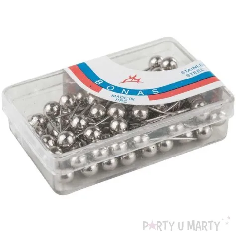 szpilki perelki srebrne 15 mm czakos 75 szt