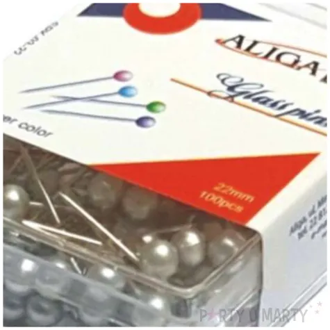 szpilki perelki srebrne 22 mm aliga 100 szt