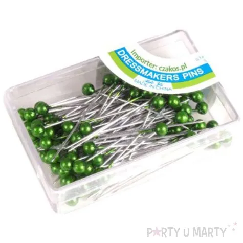 szpilki perelki zielone 35 mm czakos 80 szt