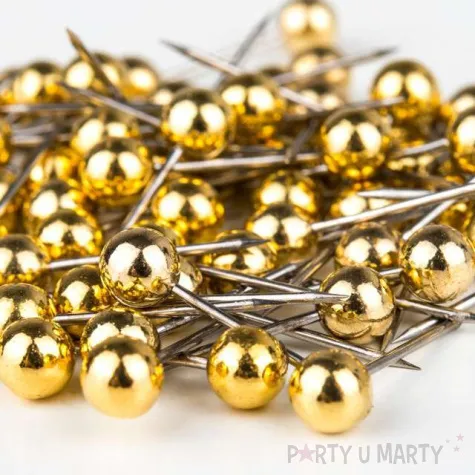 szpilki perelki zlote 15 mm czakos 75 szt