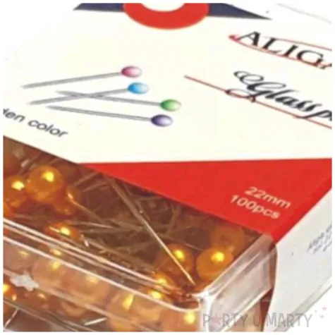 szpilki perelki zlote 22 mm aliga 100 szt