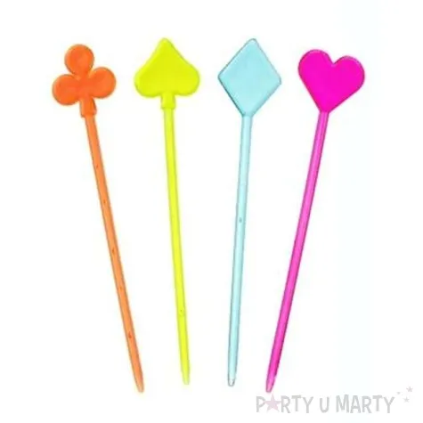 szpilki plastikowe karty 8 5 cm 40 szt