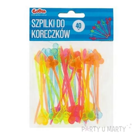 szpilki plastikowe karty 8 5 cm 40 szt