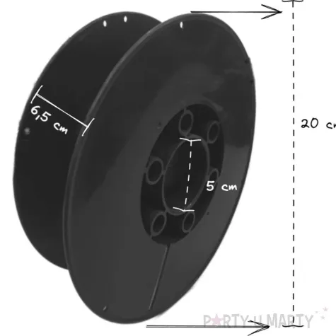 szpula pusta abs refill czarna 20 cm