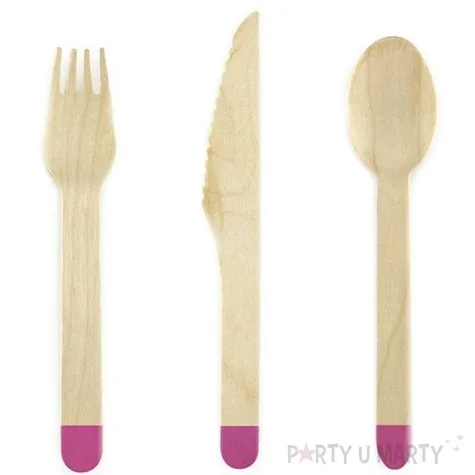 sztucce drewniane aloha 16 cm 18 szt