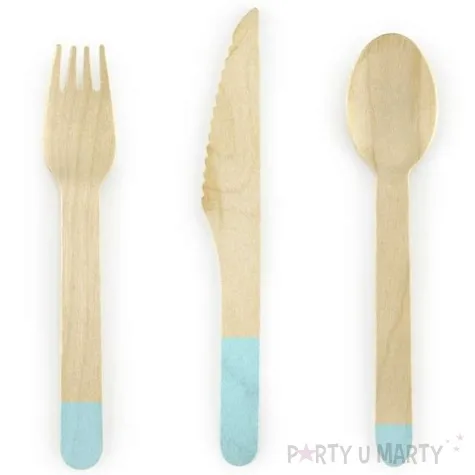 sztucce drewniane classic mietowe 16 cm 18 szt