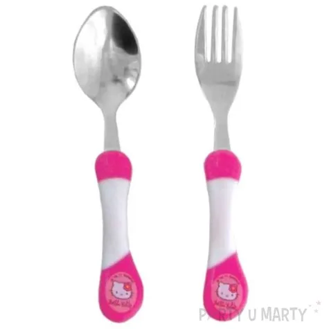 sztucce metalowe hello kitty lyzka widelec