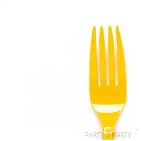 sztucce plastikowe buttercup zolty amscan 19 5 cm 24 szt