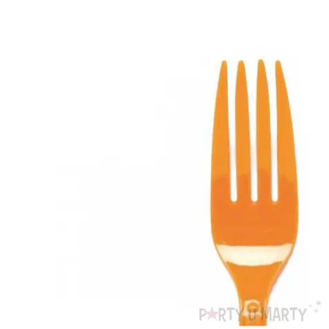 sztucce plastikowe pumpkin pomaranczowy amscan 19 5 cm 24 szt