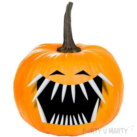 sztuczne zeby halloweenowe kly do dyni arpex 18 szt