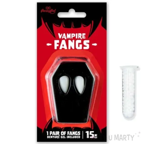 sztuczne zeby kly wampira 15 mm partypal